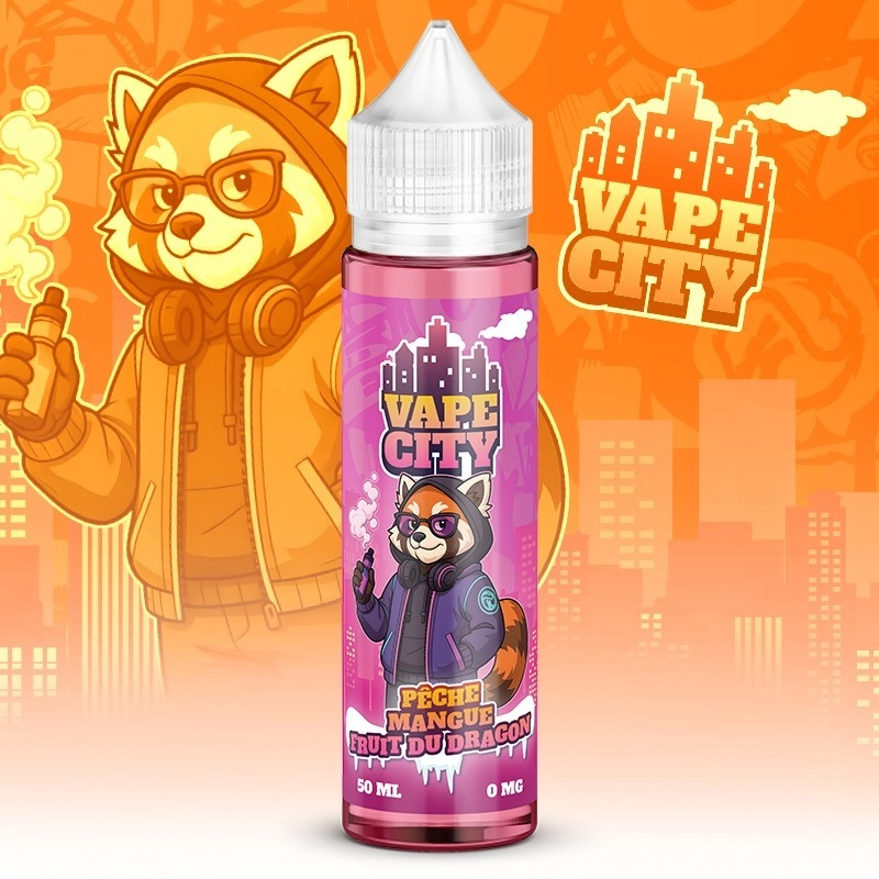 Pêche Mangue Fruit du Dragon VAPE CITY 50ML