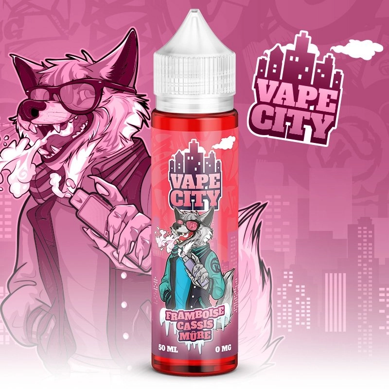 Framboise Cassis Mûre VAPE CITY 50ML